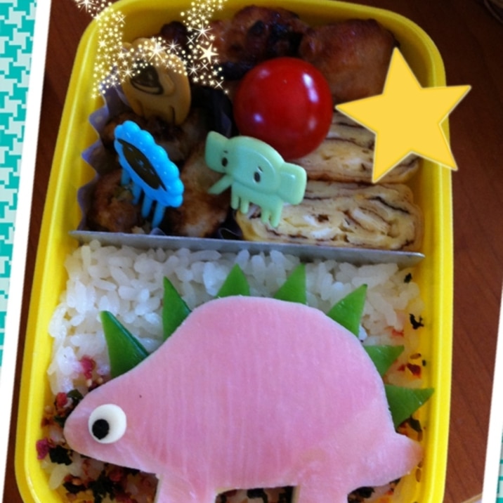 キャラ弁 恐竜 ステゴサウルス レシピ 作り方 By きとつき 楽天レシピ キャラ弁 恐竜 ステゴサウルス レシピ 作り方 By きとつき 楽天レシピ